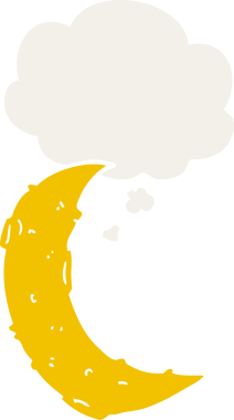 Düşünce baloncuğu olan karikatür uydusu insan tarafından çizilmiş.