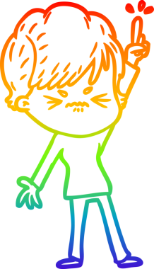 Bir insan tarafından çizilmiş karikatür çizimi.