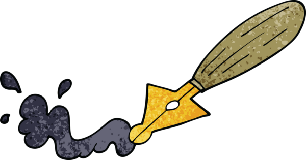 Bir insan tarafından çizilmiş karikatür dolmakalemi.