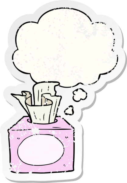 Düşünce baloncuklu çizgi film dokuları insan tarafından çizilmiş yıpranmış bir çıkartma gibi.