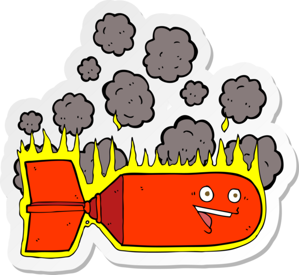 Bir insan tarafından çizilmiş, düşen bir karikatür etiketi.