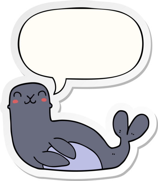 Bir insan tarafından çizilmiş konuşma balonu etiketli karikatür mührü.