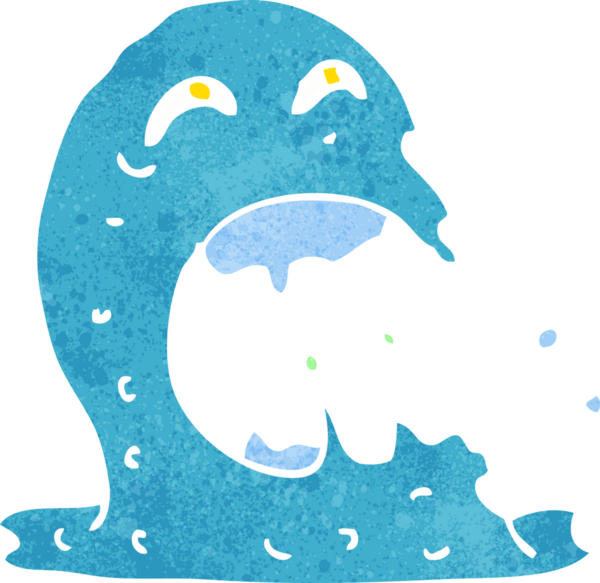 Bir insan tarafından çizilmiş iğrenç bir hayalet.