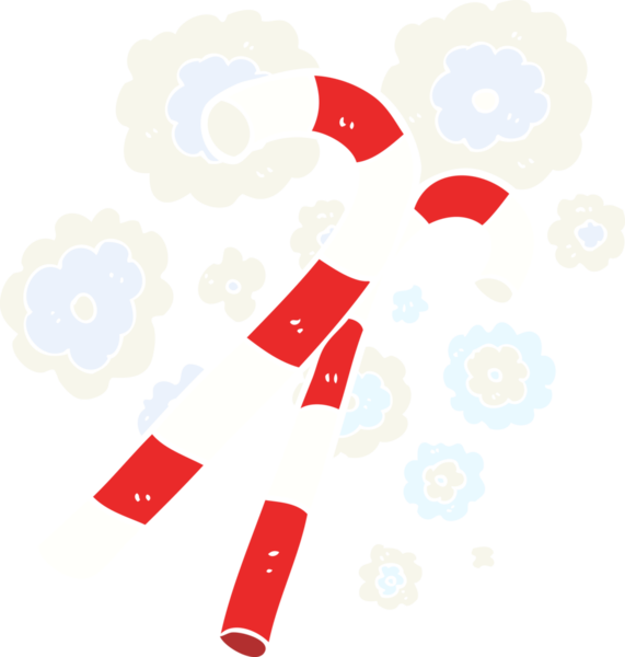 Bir insan tarafından çizilmiş şeker kamışlarının düz renk çizimi