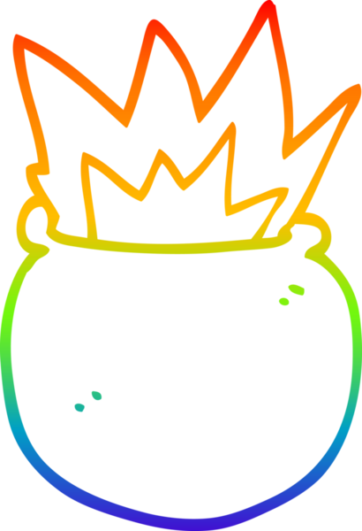 gökkuşağı gradyan çizimi bir insan tarafından çizilmiş patlayan bir kazanın çizimi