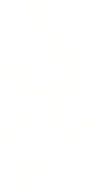 Bir insan tarafından çizilen Noel Adam Tebeşiri