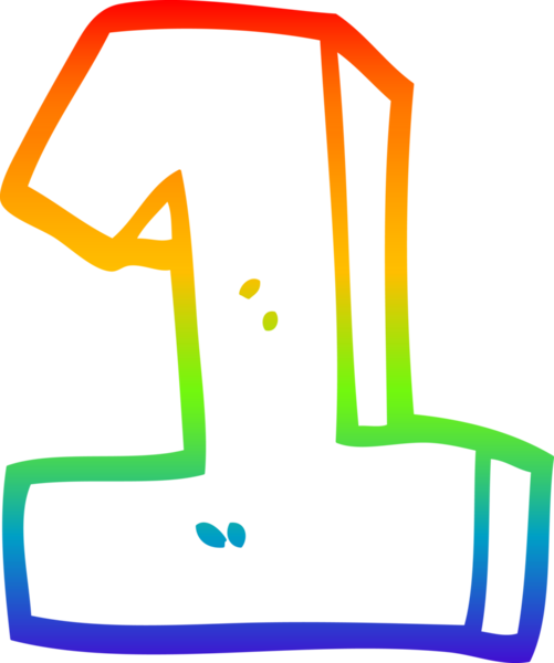 gökkuşağı gradyanı çizimi bir insan tarafından çizilmiş bir karikatür numarası