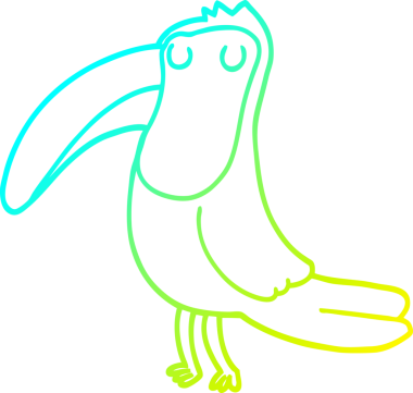 Bir insan tarafından çizilmiş soğuk gradyan çizgi çizimi.