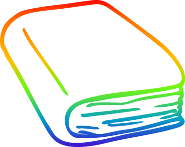 gökkuşağı gradyanı çizimi bir insan tarafından çizilmiş kahverengi bir günlük