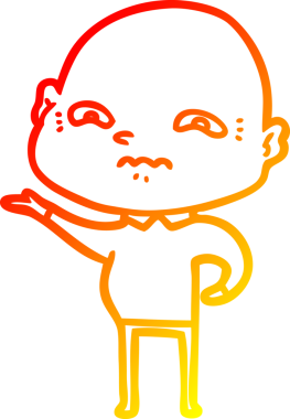 Bir insan tarafından çizilmiş karikatür çizimi.