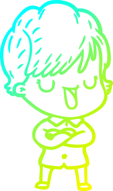 Bir insan tarafından çizilmiş bir karikatür kadın çizimi.