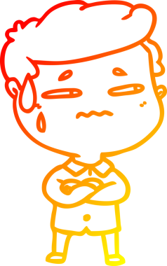 Bir insan tarafından çizilmiş karikatür çizimi.