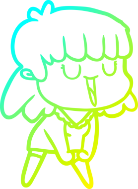 Bir insan tarafından çizilmiş bir karikatür kadın çizimi.