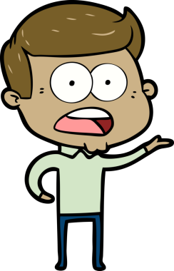 Bir insan tarafından çizilmiş bir karikatür.