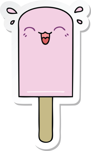 Bir insan tarafından çizilmiş garip bir el çıkartması.