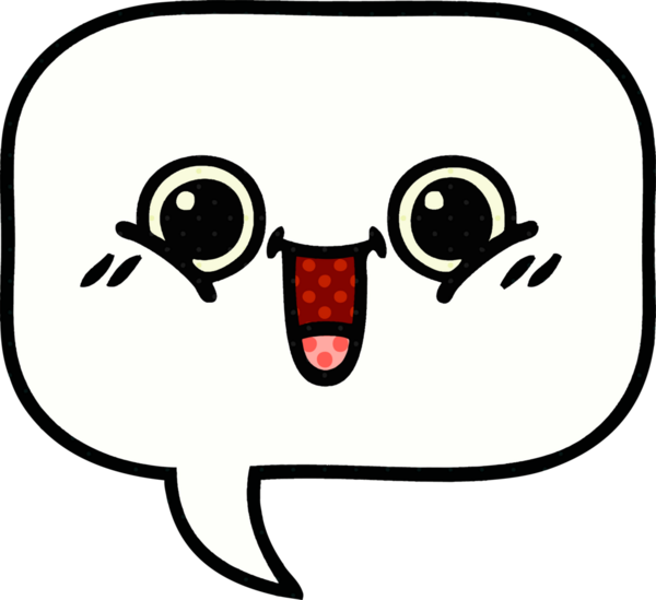 bir insan tarafından çizilmiş bir konuşma baloncuğunun çizgi roman tarzı