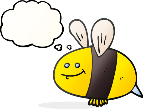 Bir insan tarafından çizilmiş serbest çizim balon karikatür arısı.