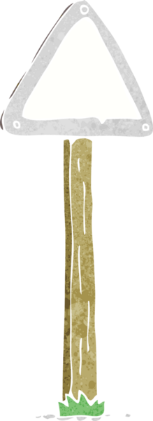 Bir insan tarafından çizilmiş çizgi film tabelası.