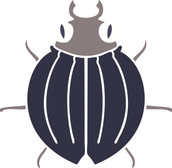 Bir insan tarafından çizilmiş garip çizgi film böceği.