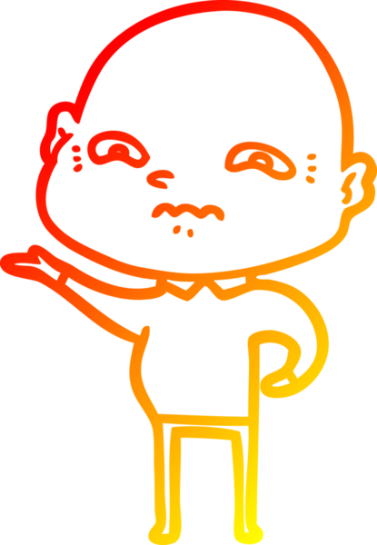 Bir insan tarafından çizilmiş karikatür çizimi.