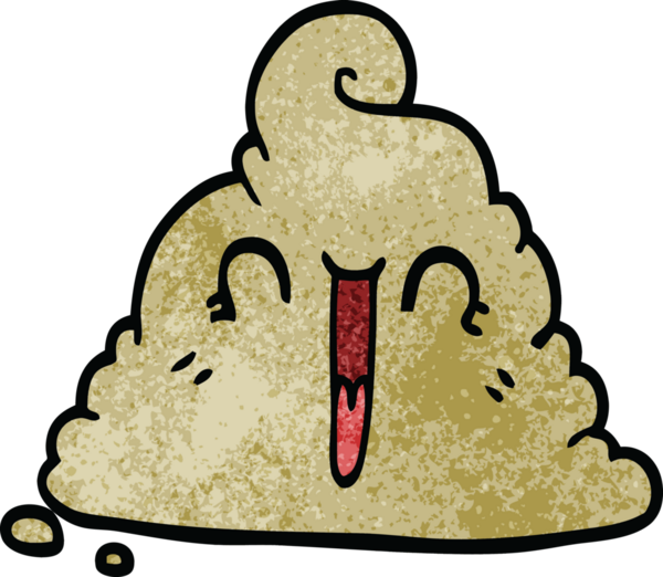 Bir insan tarafından çizilmiş karikatür kakası.