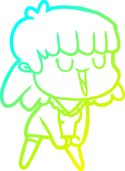 Bir insan tarafından çizilmiş bir karikatür kadın çizimi.