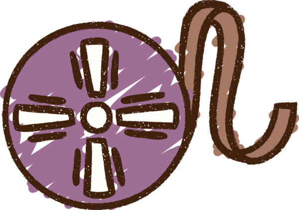 Bir insan tarafından çizilmiş film makarası tebeşiri