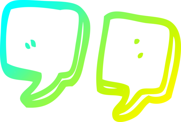 Bir insan tarafından çizilmiş bir karikatür tırnak işareti.