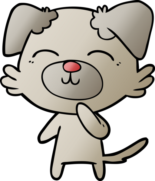 Bir insan tarafından çizilmiş çizgi köpek düşüncesi.