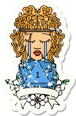 Retro Dövme Tarzı Ağlayan Barbar İnsan Bir insan tarafından çizilmiş doğal bir ruloyla