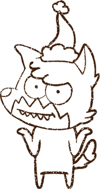 Bir insan tarafından çizilmiş Tilki Kömürü Omuz silkme