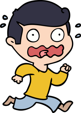 Çizgi filmdeki adam bir insan tarafından çizilmiş.