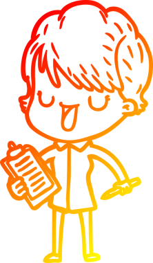 Bir insan tarafından çizilmiş bir karikatür kadın çizimi.