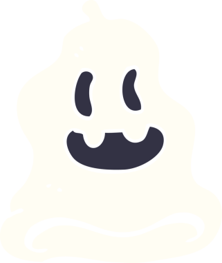 Bir insan tarafından çizilmiş karalama hayaleti.