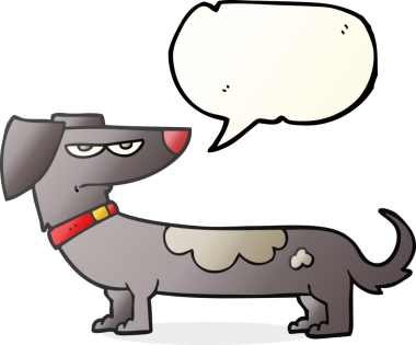 Bir insan tarafından çizilmiş serbest konuşma balonu karikatürü.