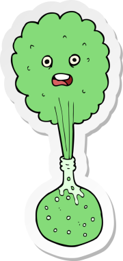 Bir insan tarafından çizilen kimyasal reaksiyonun çıkartması.