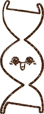 Bir insan tarafından çizilen DNA Kömür Çizimi