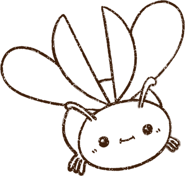 Bir insan tarafından çizilen Uçan Böcek Kömürü Çizimi