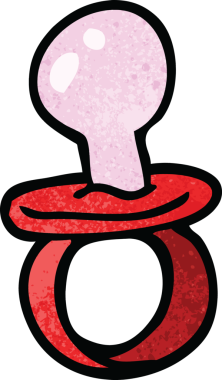 bir insan tarafından çizilmiş karalama bebek emziği.