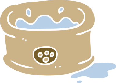 bir insan tarafından çizilmiş karalama evcil hayvan kasesi