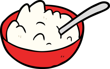 Bir insan tarafından çizilmiş lapa kasesi.