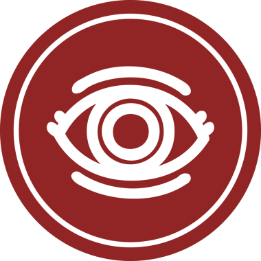 bir insan tarafından çizilmiş göz yuvarlak simgesi.