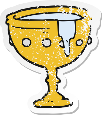 Bir insan tarafından çizilmiş ortaçağ karikatürü yapıştırması.