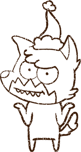 Bir insan tarafından çizilmiş Tilki Kömürü Omuz silkme