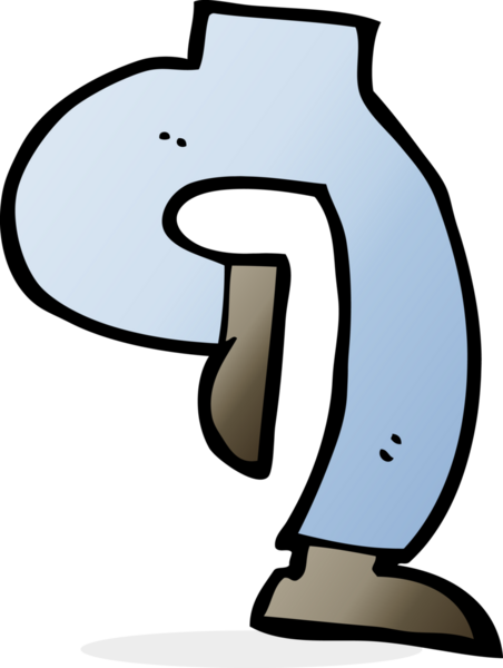 bir insan tarafından çizilmiş karikatür bacakları