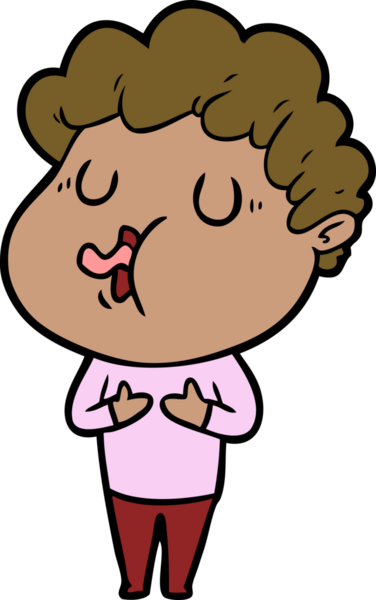 Bir insan tarafından çizilmiş çizgi film şarkıcısı.