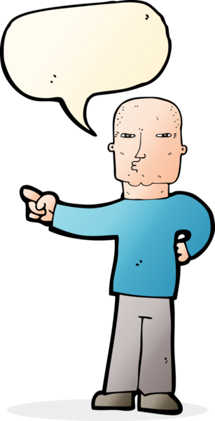 Bir insan tarafından çizilmiş konuşma balonlu bir adam.