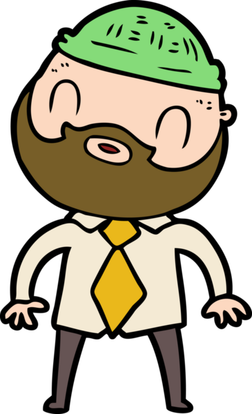 Bir insan tarafından çizilmiş sakallı bir adam.