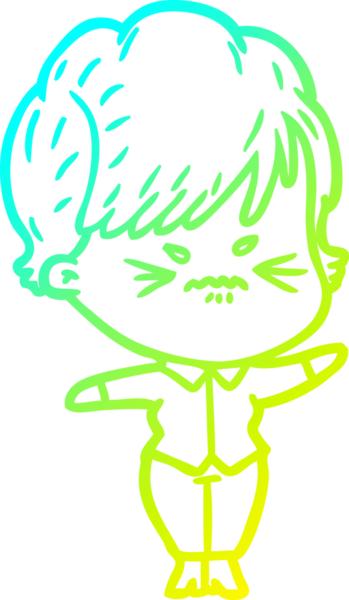 Bir insan tarafından çizilmiş karikatür çizimi.