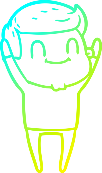 Bir insan tarafından çizilmiş karikatür cana yakın bir adamın çizimi.